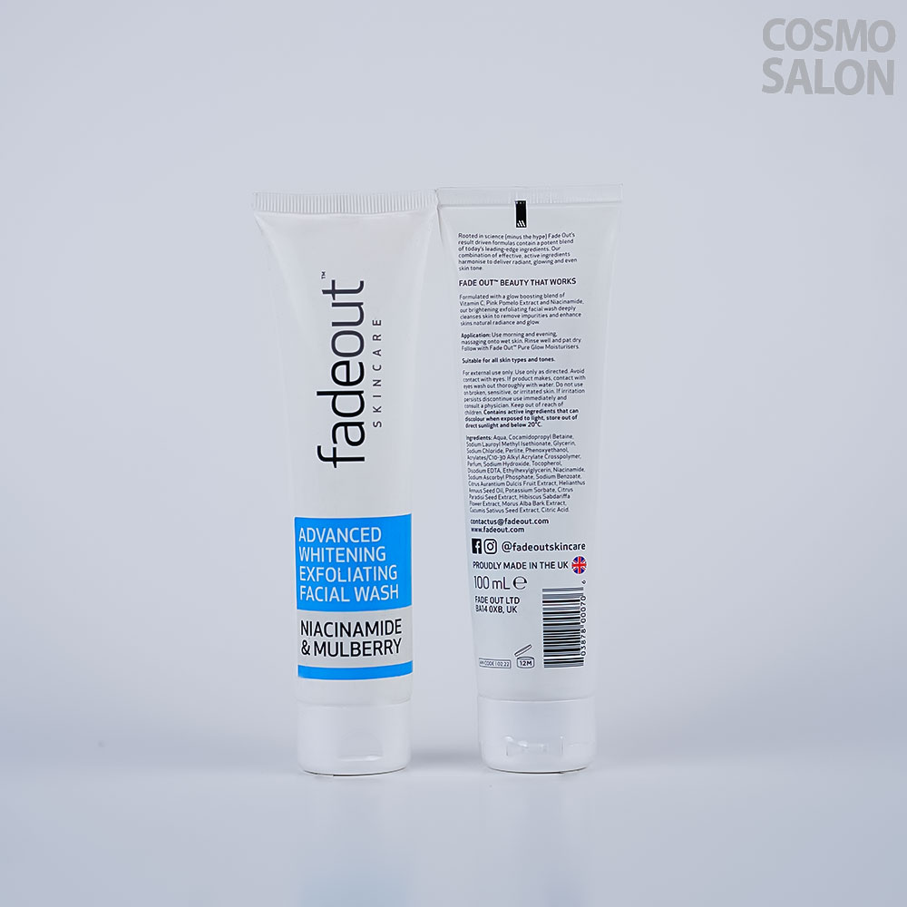 Fade Out Advanced Whitening Exfoliating Facial Wash (Niacinamide & Mulberry) - Image 2