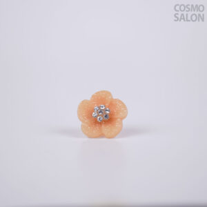 Peach Blossom Ring with Crystals