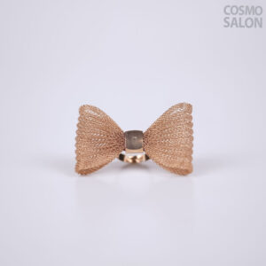 Gold Mesh Bow Ring