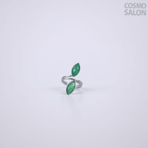 Silver Spiral Bloom Ring